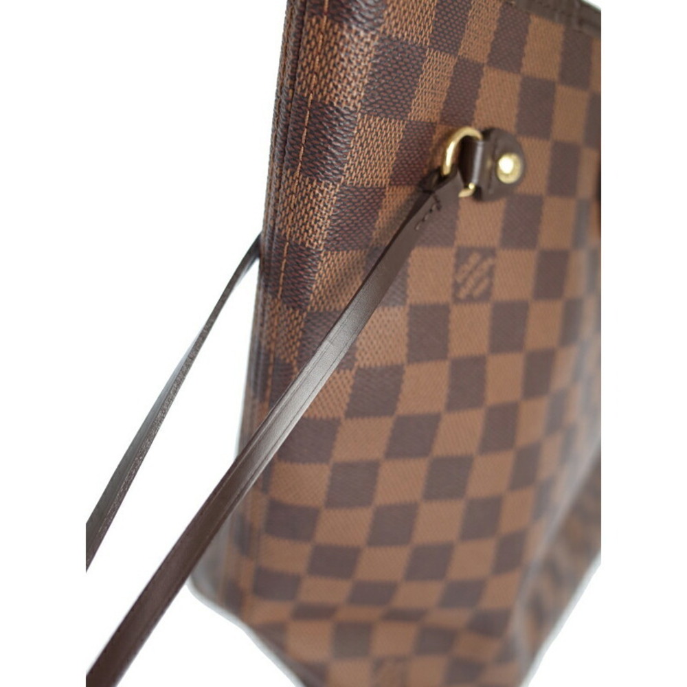 Louis Vuitton Tote Neverfull Brown Bag Damier Ebene - Picture 7 of 8